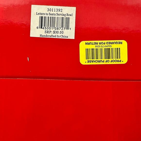 Christopher Radko “Letters to Santa” 2011 Serving Bowl-9" NEW in Box! - Picture 2 of 2